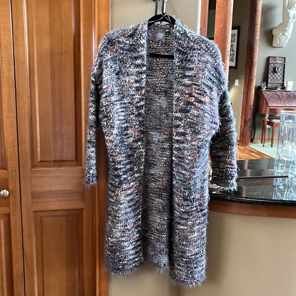 🍃💕Moda Seta Marled Yarn Cardigan Sweater Coat - Picture 3 of 11